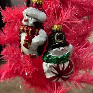 G&D glass Christmas ornaments